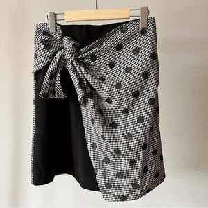 Rinascimento Gray Polka Dot Skirt